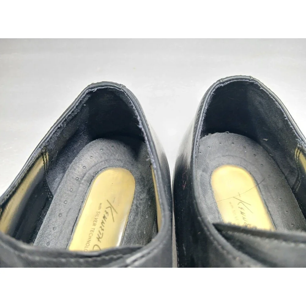 Kenneth Cole Men’s Black Leather Shoes Sz 8 – Silver Tech Comfort